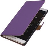 Huawei P8 Max Effen Booktype Wallet Hoesje Paars - Cover Case Hoes