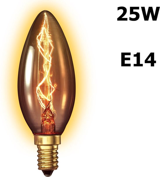 Kooldraadlamp Goldline 25W E14 Kaars bol.com