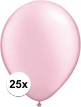 Qualatex ballonnen parel roze 25 stuks