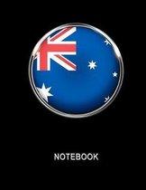 Notebook. Australia Flag Cover. Composition Notebook. College Ruled. 8.5 x 11. 120 Pages.
