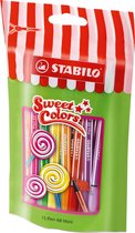 STABILO Pen 68 Mini Sweet Colors - Etui 15 kleuren