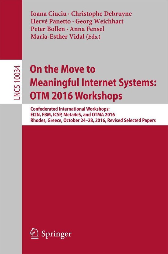 Springer Nature Proceedings Computer Science - On the Move t ... - cover
