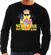 Foute paas sweater zwart surprise motherfucker voor heren S