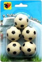 Angel Sports Tafelvoetbalballetjes Zwart Wit 5 Stuks