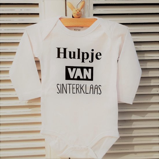 Romper Sinterklaas - Wit | Zwart - Maat 74/80 Baby Tekst kleding babypakje  cadeau... | bol.com