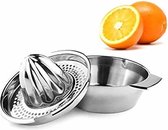 Citrus pers RVS - Handpers roestvrijstaal voor citroen, limoen, sinaasappel etc