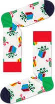 Happy Socks - Happy Holiday Christmas - Present - Wit Multi - Unisex - Maat 41-46