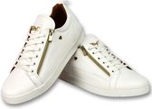 Sneaker Cash Money Homme CMP Or Blanc - CMS97 - Blanc - Tailles: 41
