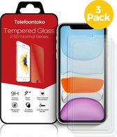 iPhone 11 en iPhone XR Glazen Screenprotector 3 x | Gehard Beschermglas | Tempered Glass