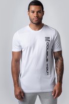 T-Shirt Dry Fit (S - Wit) - M Double You - Sport Shirt Heren
