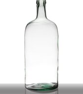 Hakbijl Glass Terri - Mondgeblazen fles - Helder - Gerecycled glas - XL: h48.5 x d19 cm