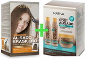 KATIVA Braziliaanse smoothing straight-systeem Kit + Box 3 x Naverzorging