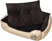 Hondenbedje met Kussen Bruin maat XL (INCL Hondentouw) - Hondenmand - Hondenkussen