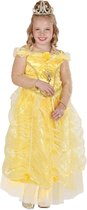 Koning Prins & Adel Kostuum | Prinses Sunshine Geel Prinses Cuty Kostuum Meisje | Maat 140 | Carnavalskleding | Verkleedkleding