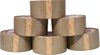 6 x Rollen Verpakkingstape Dozentape | 66m x 48mm | Bruin | Degelijke Kwaliteit | Voordeelverpakking