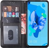 Huawei p20 Lite 2019 hoesje bookcase zwart wallet case portemonnee book hoesjes hoes cover
