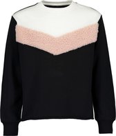 Blue Seven - Meisjes sweater - black+pink - Maat 152
