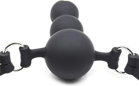 Eroticnoir - Gag ball 3-double - Bâillon buccal - BDSM gag - SM gag - Gag  ball