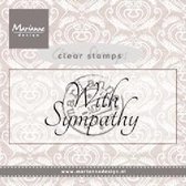 Marianne Design - Clearstamp - With sympathy - CS0928