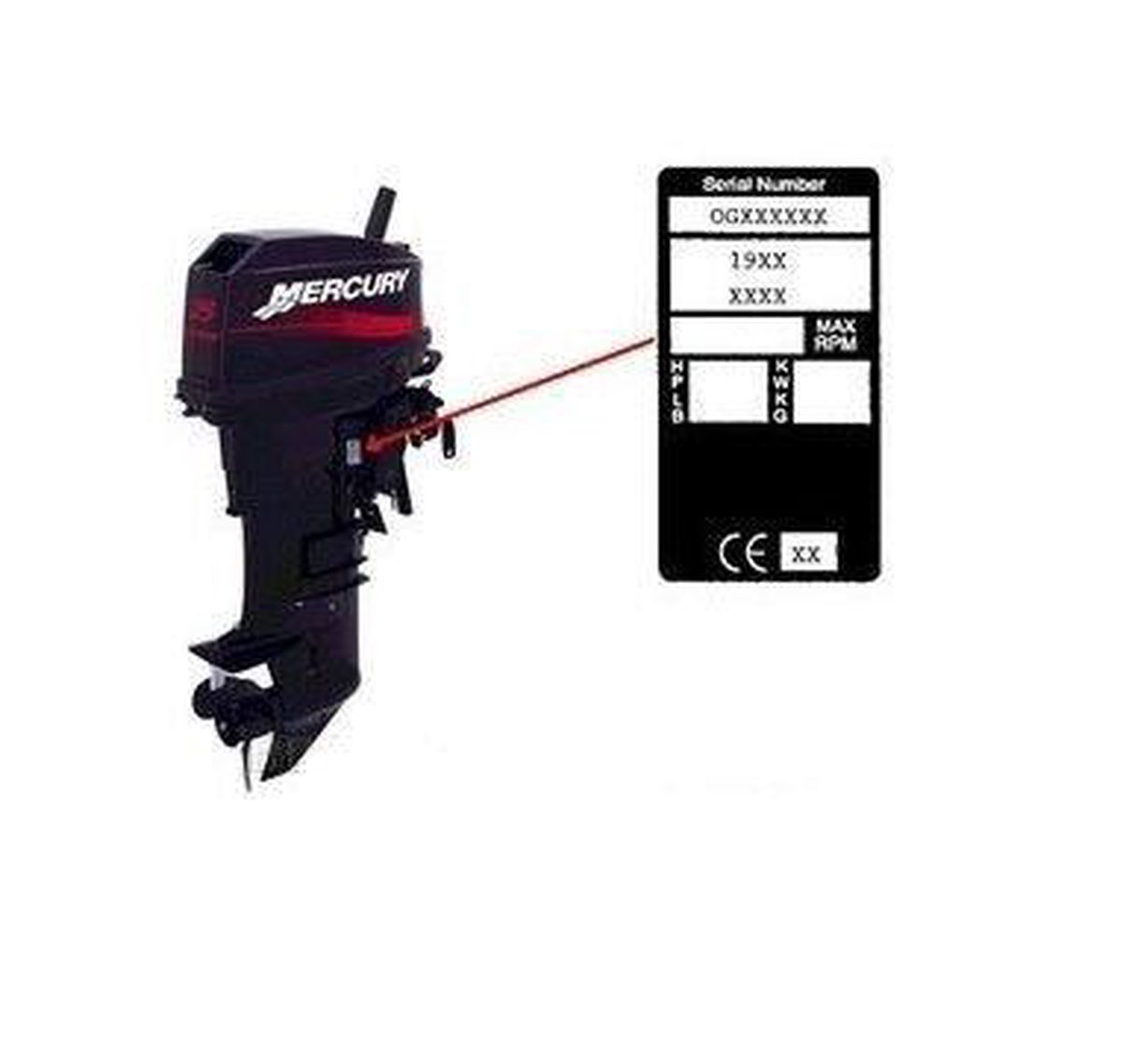 Mercury Mariner WATER PUMP KIT 3.9-9.8 HP (47-89980T1)
