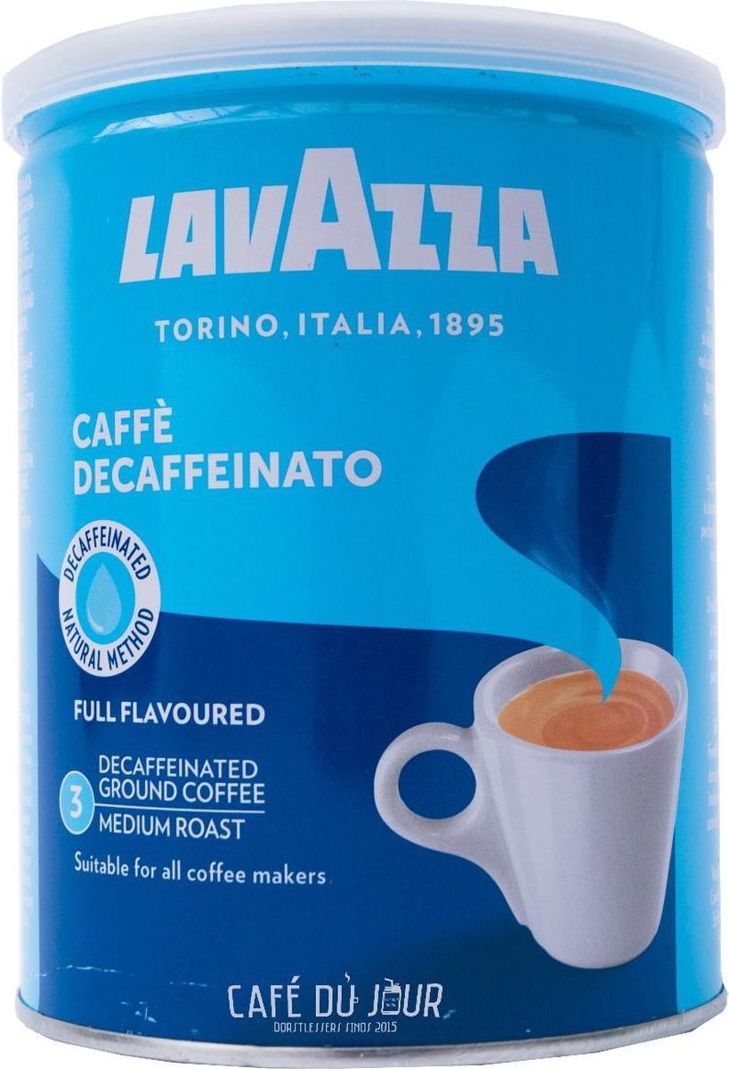 Lavazza Caffè Decaffeinato Gemalen Koffie in Blik - 250 gram