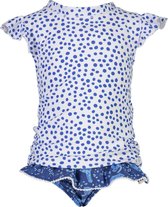 Snapper Rock - UV Zwemset voor meisjes - Cheetah Spot - Blauw/Wit - maat 80-86cm