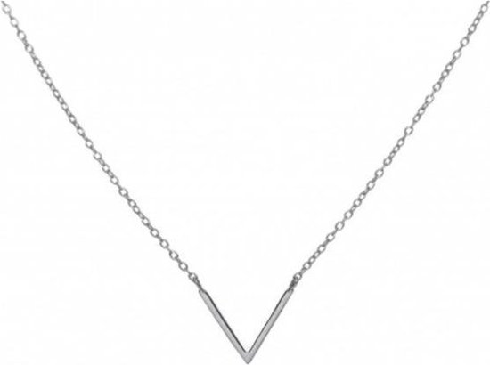 Uitgang Hectare bioscoop Ketting V - 925 zilver | bol.com