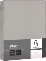 Bonnanotte Hoeslaken Jersey Dubbel Stretch Light Grey 160x200