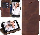 Bouletta Lederen iPhone 7 Cover - BookCase New Edition - Antic Brown