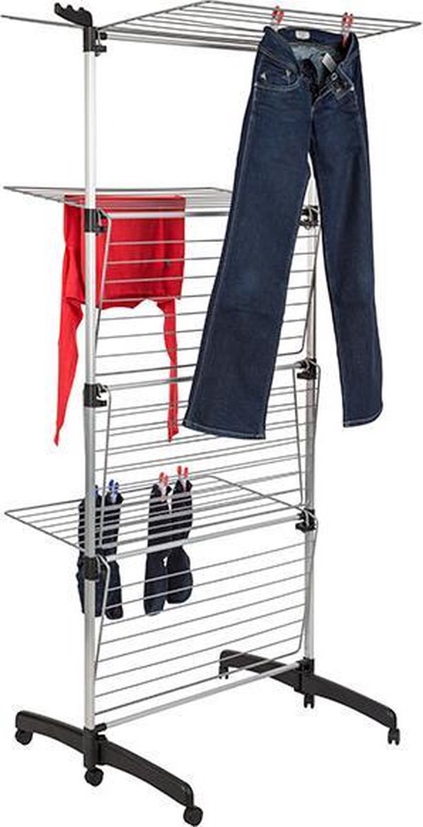 Goedkoopste Casibel Droogtoren Clair - Aluminium - 178x79x74 cm