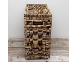 Wasmand-Duo-Naturel-Brown-67x35xH65-Riet-Rotan-Rechthoek