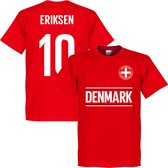 Denemarken Eriksen 10 Team T-Shirt - Rood - XXXL