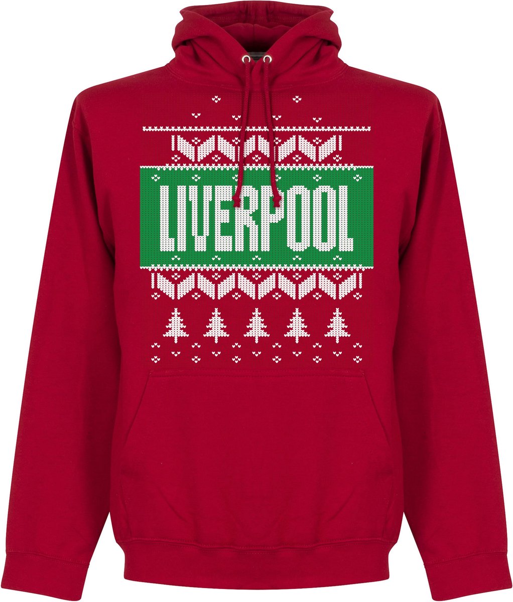 | Liverpool Kerst Hooded Sweater Rood L Liverpool hooded sweater