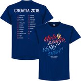 Kroatië Mala Zemlja, Veliki Snovi WK 2018 Selectie T-Shirt - Navy - XL