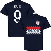 Engeland Kane 9 Team T-Shirt - Navy - XXXXL