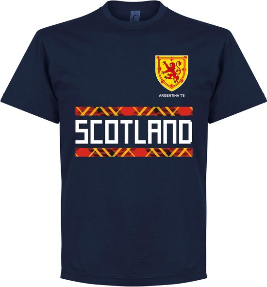 Schotland Retro 78 Team T-Shirt - Navy - XL