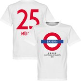 Bayern München Underground T-Shirt + MÃ¼ller 25 - XS