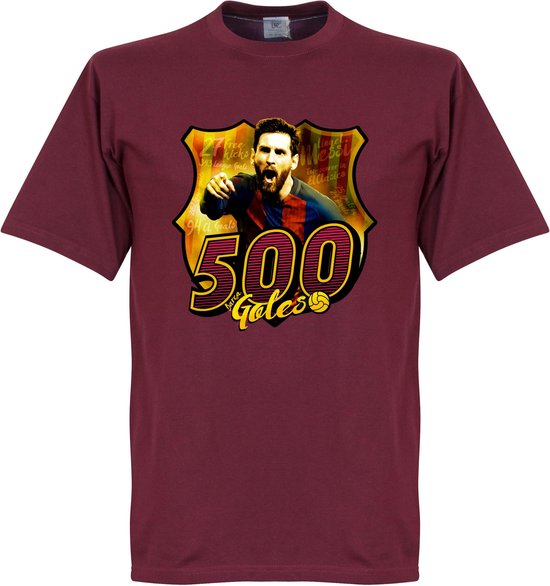 T-Shirt Messi 500 Club Goals - Bordeaux Rouge - M