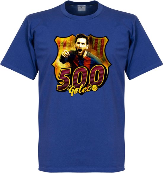 Messi 500 Club Goals T-Shirt - Blauw - S