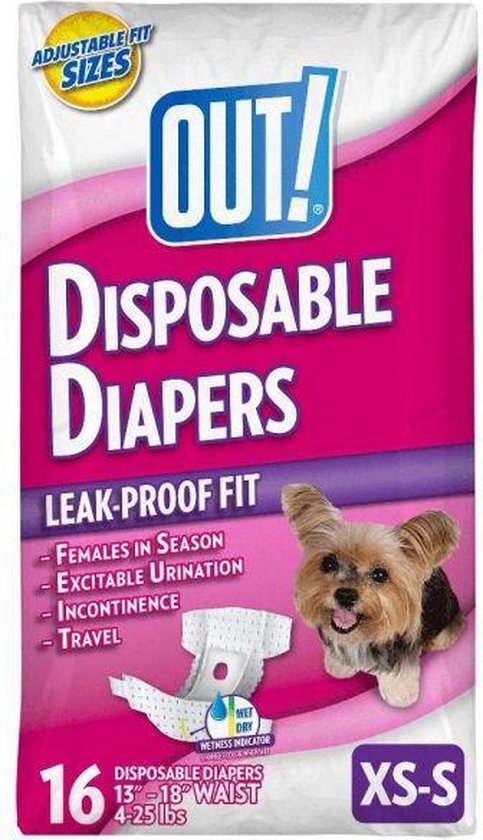 Out! disposable diapers xs / small 16 st