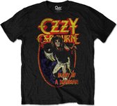 Ozzy Osbourne Heren Tshirt -XL- Diary Of A Mad Man Zwart
