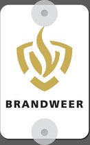 Autobord logo brandweer Nederland  10cm x 15cm