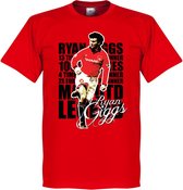 Ryan Giggs Legend T-Shirt - Rood - M