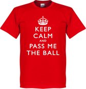 Keep Calm And Pass The Ball T-Shirt - XXL