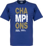 Chelsea Champions 2012 T-Shirt - Blauw - S