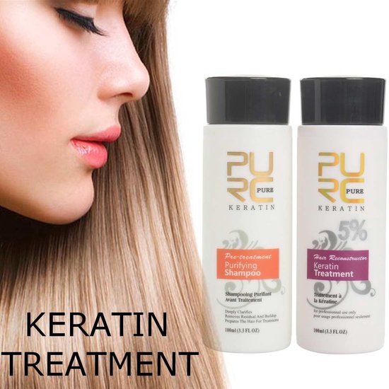 Traditie Legacy redden PURE Braziliaanse Haar Keratine - 2 x 100ml - Haarverzorging - Keratine  behandeling -... | bol.com