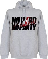 No Pyro No Party Hooded Sweater - L