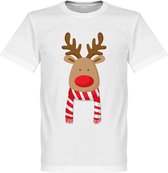 Reindeer Supporter T-Shirt - Rood/Wit - Kinderen - 128