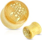 12 mm Double-flared plug Bamboe scorpion