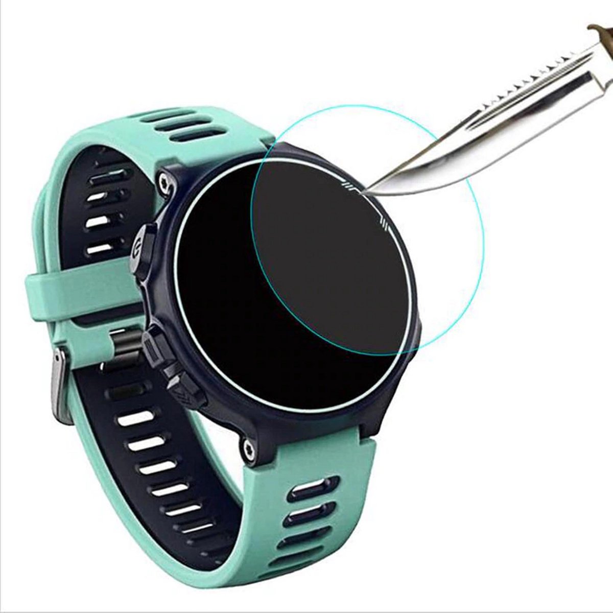 KELERINO. Screenprotector - Gehard glas - 3 stuks - Geschikt voor Garmin Forerunner 735XT